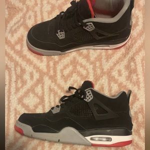 Air Jordan 4s retro bred.